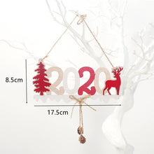 Cargar imagen en el visor de la galería, Natural Xmas Elk Wood Craft