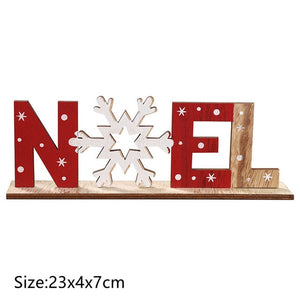 Natural Xmas Elk Wood Craft