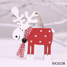 Cargar imagen en el visor de la galería, Natural Xmas Elk Wood Craft