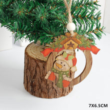 Cargar imagen en el visor de la galería, Natural Xmas Elk Wood Craft