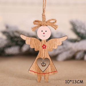 Natural Xmas Elk Wood Craft