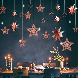 7pcs/lot Twinkle Star Paper Pendant Garland Ornaments