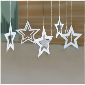 7pcs/lot Twinkle Star Paper Pendant Garland Ornaments