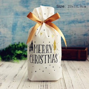 Christmas Drawstring Gift Bags